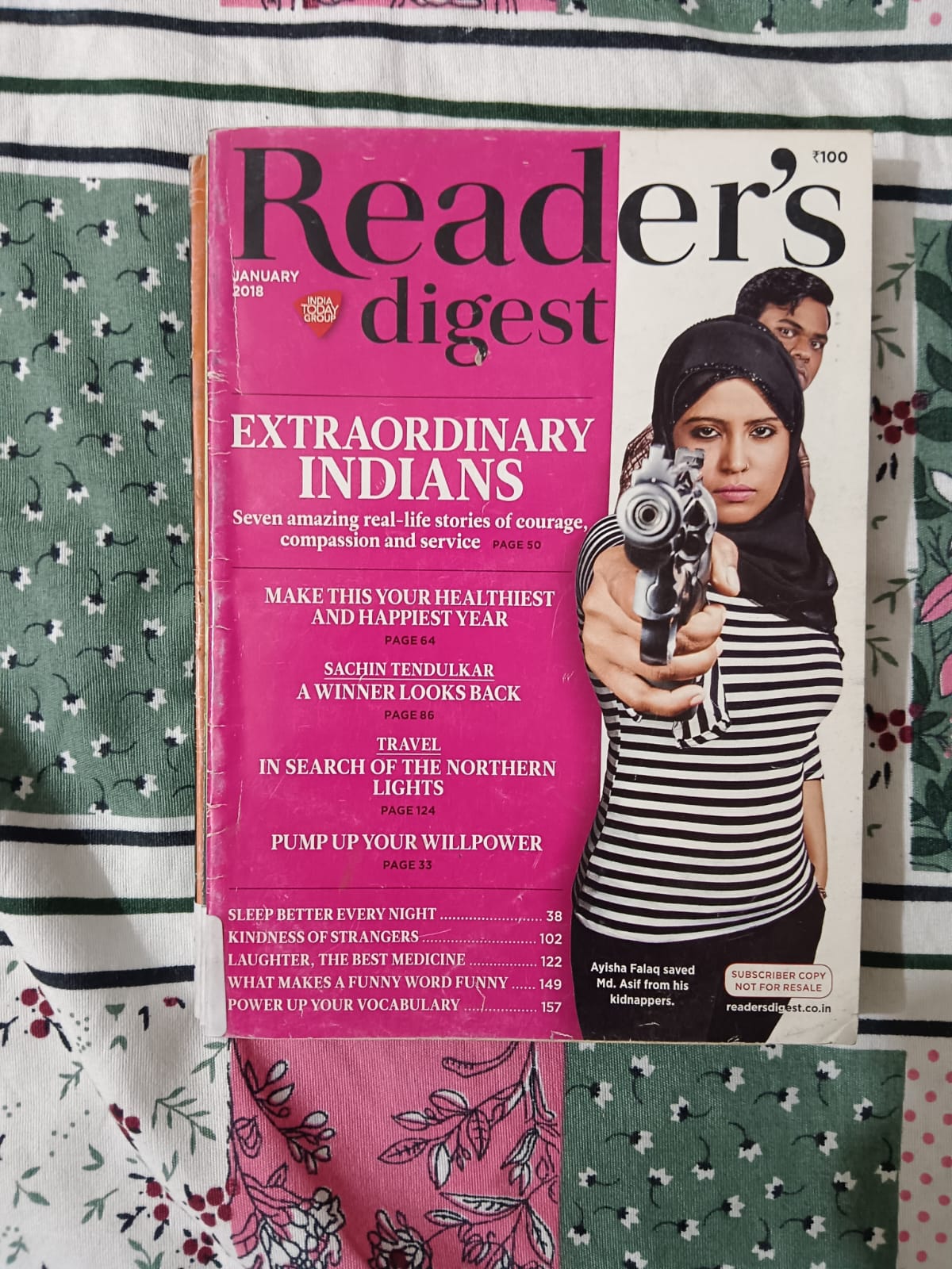 Reader's Digest Magazine - Extra Ordinary Indians
